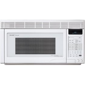 Sharp R-1871 1.1-Cubic-Foot 850-Watt Over-the-Range Convection Microwave, White by