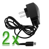 GTMax 2x Premium Quality Home Travel AC Wall Charger adapter for Nintendo DS / Game Boy Advance SP