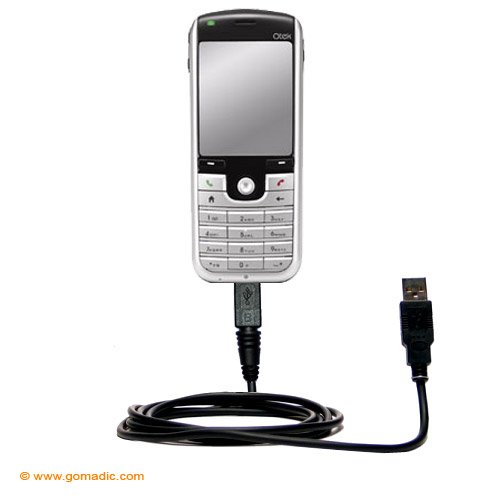 Classic Straight USB Cable for the Qtek 8020 Smartphone with Power Hot Sync and Charge capabilities - uses Gomadic TipExchange Technology