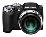 Olympus SP-720UZ Digitalkamera (14 Megapixel, 26-fach opt. Zoom, 7,6 cm (3 Zoll) Display, bildstabilisiert) schwarz