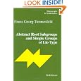 Abstract Root Subgroups and Simple Groups of Lie-Type (Monographs in Mathematics) by F.G. Timmesfeld