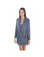 Long Sleeves Denim/Polyester  Shirt  Dress