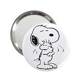 41zYYydsupL. SL160  2.25 Inch Handbag Mirror of Vintage Art Deco Snoopy with Woodstock B&W