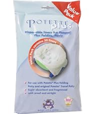 Disposable Fold-Away Potty Liners - 30pk