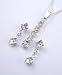 Crystal Diamante Square Pendant Set