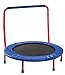 Portable & Foldable Trampoline – 36″ dia. Durable Construction Safe for Kids with Padded Frame Cover and Handle – Red