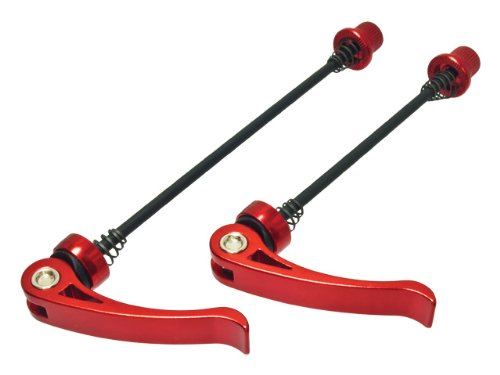 Performance Quick Release Axle Skewer Set Alloy (Red) On Sale