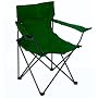 Folding camp chair with cup holder red green or blue