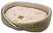Pet Supplies : Precision Pet Medium 15x21x5.75 inch, simply suede and tan terry Fashion Daydreamer dog bed, Green & Tan