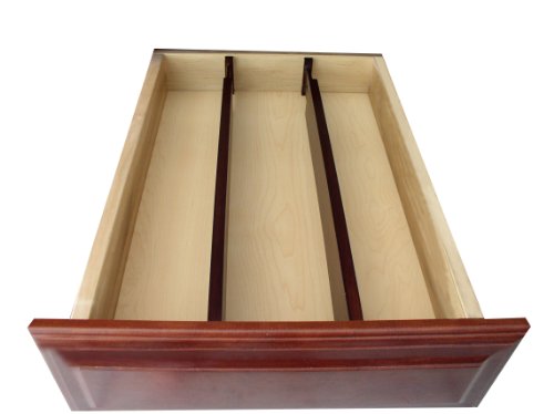 Axis 5440 Expandable Kitchen Drawer Dividers, Walnut Finish