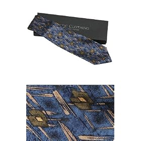 Classic Silk Necktie by Mystic Clothing, includes Gift Box and 100% Pure Silk Neck
