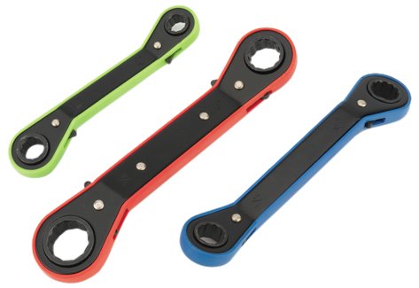Tradespro 835545 SAE Ratcheting Box Wrench Set, 3-Piece