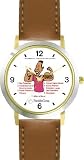 All of THE 7 HABITS #2 - Black Youth (Spanish Text) - DELUXE TWO-TONE WATCH from THE 7 HABITS - WATCH COLLECTION BY WATCHBUDDY&reg; - Arabic Numbers - Brown Leather Strap-Size-Women's Size-Small