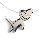 Dog Love Sterling Silver Charm Necklace
