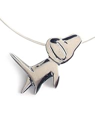 Dog Love Sterling Silver Charm Necklace