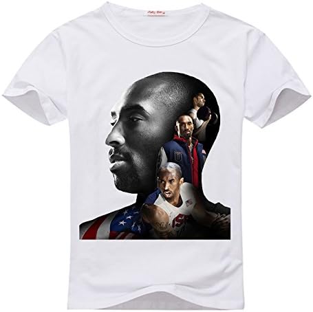 LBJY Fashion Kids Kobe Bryant classic Cotton T-Shirt X-Large/11y-12y White
