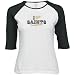 Reebok New Orleans Saints White Ladies Queen of Hearts Raglan 3/4 Sleeve T-shirt