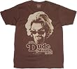 The Big Lebowski The Dude Minds, Man Brown T-Shirt Tee
