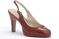 EyeCatchShoes - Women's Louvre Patent Slingback Shoes