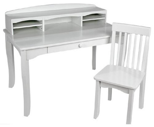KidKraft Large Avalon Desk - White