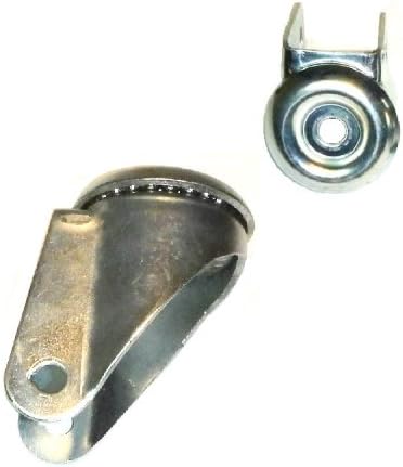 Hollow Kingpin Swivel Caster Fork for 4" x 1-1/4" Wheel with M12 (12mm) Stem Hole