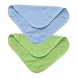 i play 2 Pack Organic Woven Terry Washcloths, Cornflower