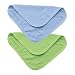 i play 2 Pack Organic Woven Terry Washcloths, Cornflower