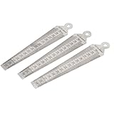 uxcell テーパーゲージフィーラ メタル材質 15mm-30mm測定範囲 テーパ状 3個入り