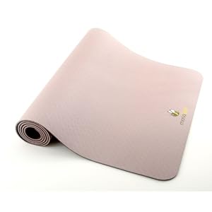 MosaBee Eco-Friendly yoga mat, SimpleBrown, 6mm thickness