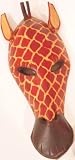 14 Carved Wood Wooden Giraffe Mask - Made in Kenya