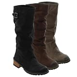 Bamboo by Journee Plush Lined Faux Suede Boots