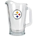 NFL Steelers 60 Oz Glass Pitcher
