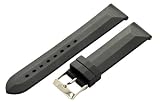 20mm Black Rubber / Silicone Diver Sport Watch Band Fit's All with Quick Release Pins