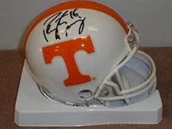 Peyton Manning Signed Tennessee Mini Helmet UDA