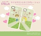 iPhone4 スワロフスキーネイルサロンコラボデコiPhoneペアケース ポイントデコ　男の子・女の子ペア【beauty LABO STELLA】 彼氏