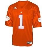 Adidas Clemson Tigers #1 Orange Replica Football Jersey