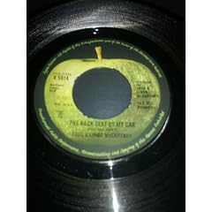 back seat of my car / heart of the country 45 rpm single