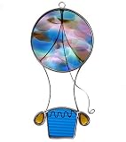 Hot Air Balloon Art Glass Sun Catcher