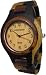 Tense Mens Inlaid Solid Natural Wood Hypo-Allergenic Watch G7509IDM