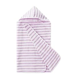Bellybutton Hooded Towel Big (Rose Striped)