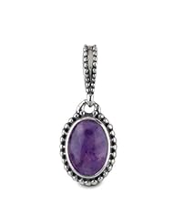 Charmed Life Sterling Silver Amethyst "Peace" Charm