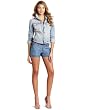 7 For All Mankind Womens Long Sleeve Denim Jacket