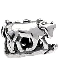 SilveRado(tm) MS295 Sterling Silver Zodiac Taurus Bead / Charm