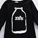 Baby Boy Girl Romper Milk Printed Long Sleeve Jumpsuit Playsuit Outfits