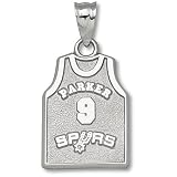 Silver - San Antonio Spurs "Parker" #9 Jersey Pendant