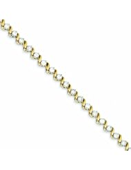 2.1 Carat 14K Gold Diamond Bracelet