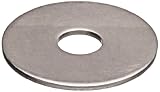 Fender Flat Washer, 18-8 Stainless Steel, Plain Finish, Round Shape, USA Made, 1/2