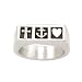 Sterling Silver "Faith-Hope-Love" Ring by Bob Siemon