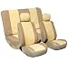 Univerisal Car Seat Cover Full Set Leather Pu001 Beige 112