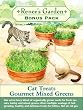 Cat Treats Gourmet Mixed Greens Large Packet